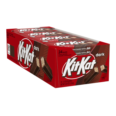 KIT KAT® Dark Chocolate Wafer Candy Bars, 1.5 oz (24 Count)