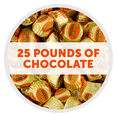 REESE'S Peanut Butter Cup Miniatures - 25 lbs. Box
