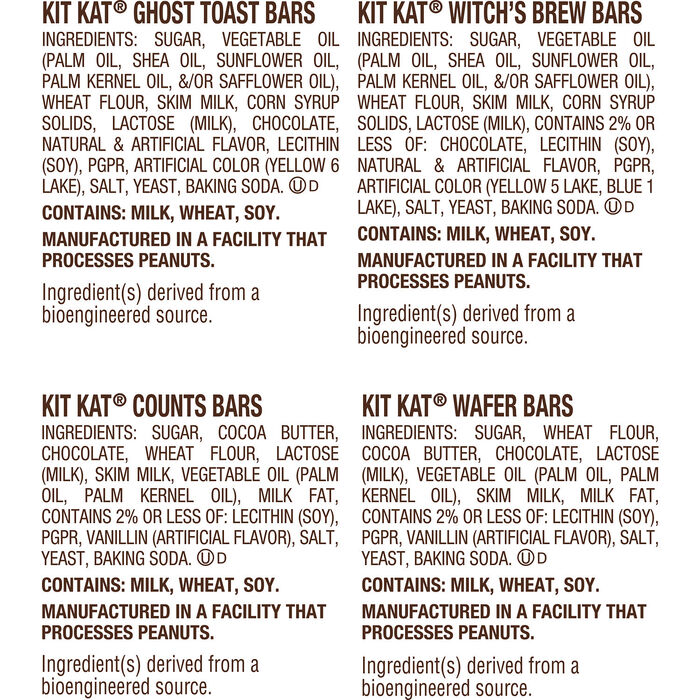 Image of KIT KAT® Assorted Snack Size Halloween Candy, 30.2oz Bag (60 Pieces) Packaging