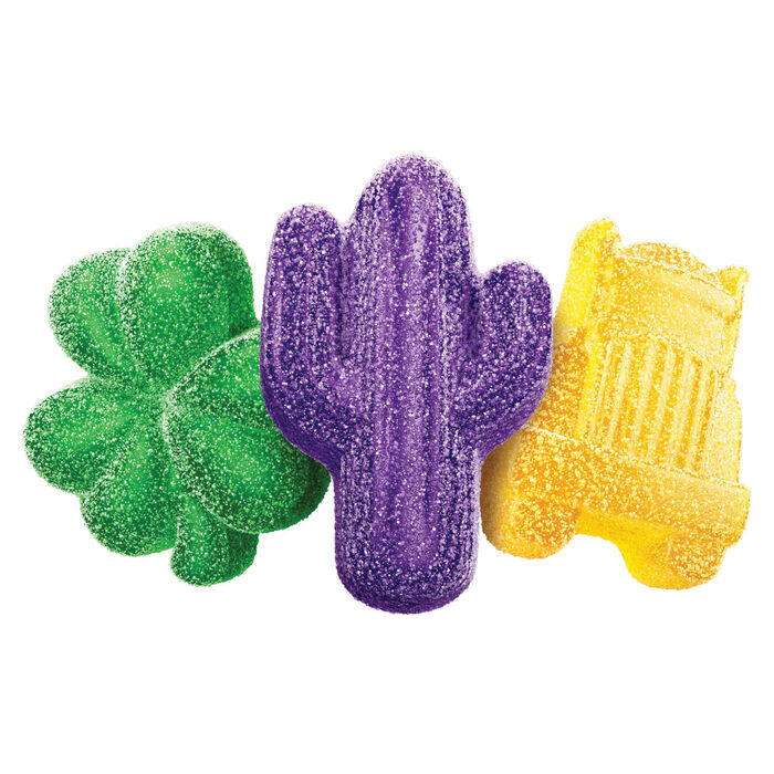 Image of SHAQ-A-LICIOUS XL GUMMIES Sour Chewy Candy Bag, 6.2 oz Packaging