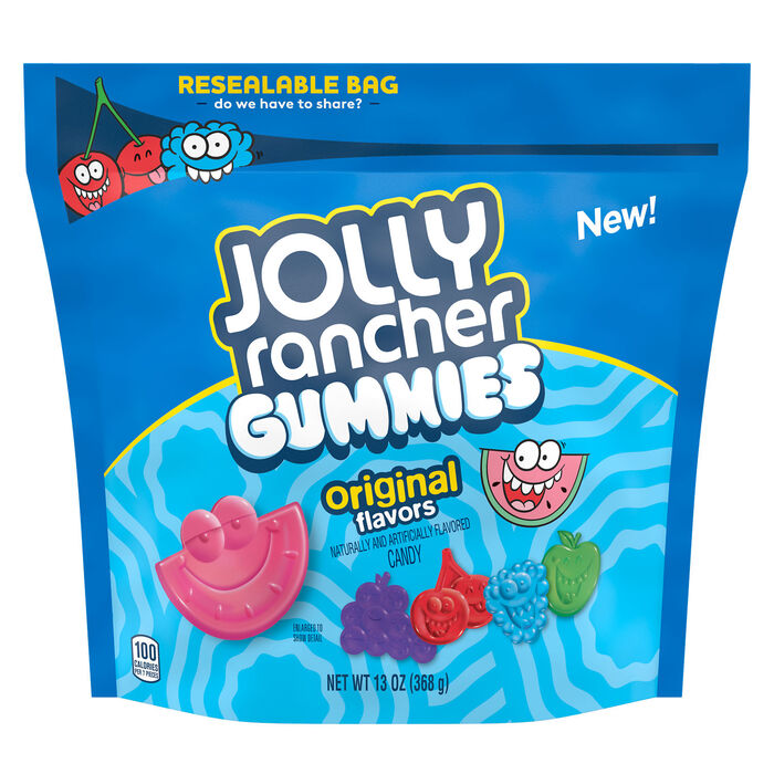 Image of JOLLY RANCHER Original Gummies Candy Assorted 13oz Candy Bag Packaging