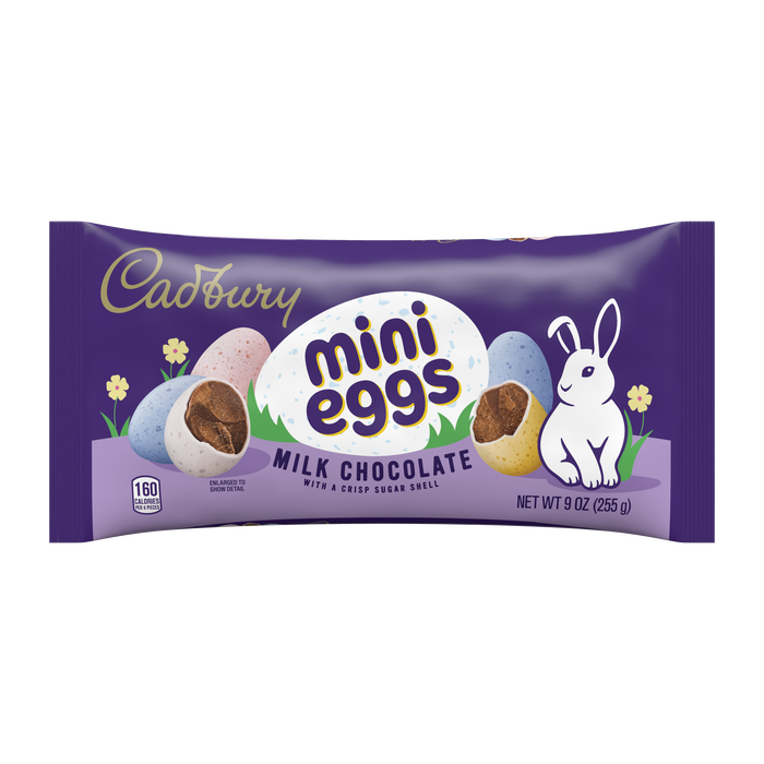Image of Easter CADBURY Milk Chocolate Mini Eggs Bag, 9oz. Packaging