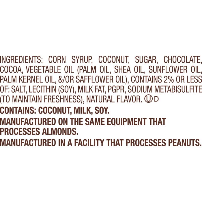 Image of MOUNDS Dark Chocolate and Coconut Candy Bars, 1.75 oz (24 Count) Packaging