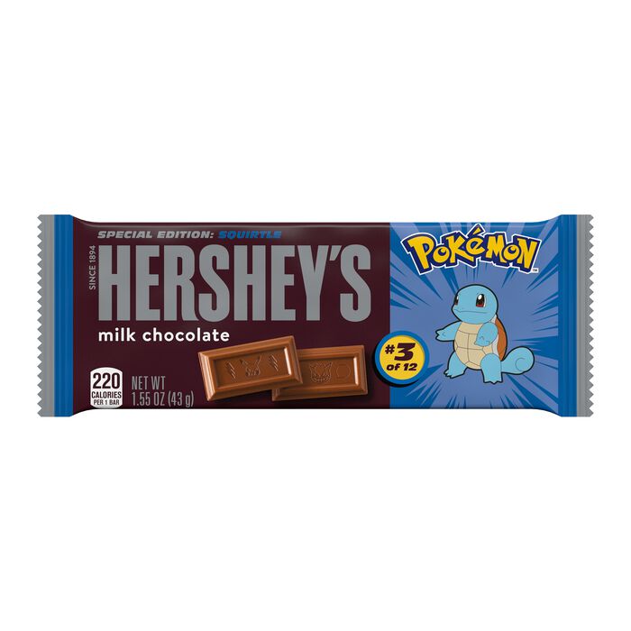 Image of HERSHEY'S Milk Chocolate Pokémon Candy Bars, 1.55 oz (36 Count) Packaging