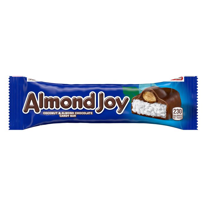 Image of ALMOND JOY Coconut and Almond Chocolate Candy Bars, 1.61 oz (24 Count) Packaging
