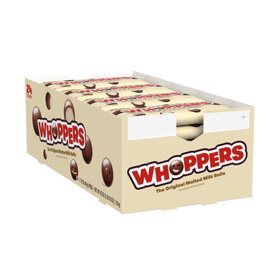 WHOPPERS Malted Milk Balls Candy Packs, 1.75 oz (24 Count)