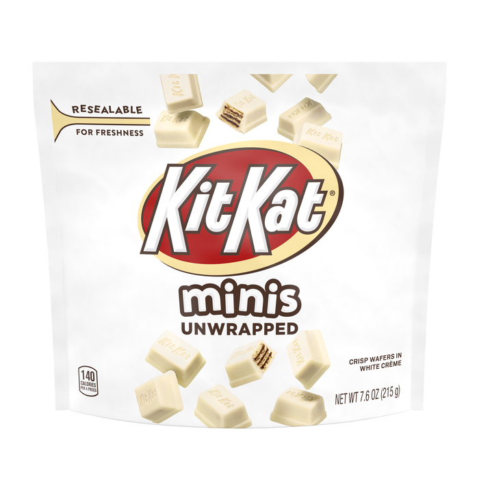 Image of KIT KAT White Minis Crisp Wafers 'n Creme Packaging