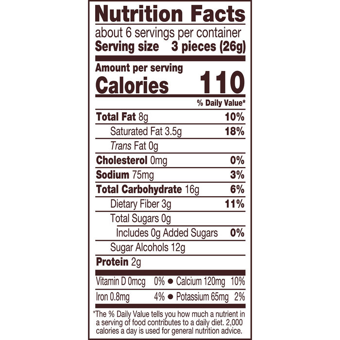 Image of REESE'S Zero Sugar Miniatures Chocolate Peanut Butter Cups Candy Bag, 5.1 oz Packaging