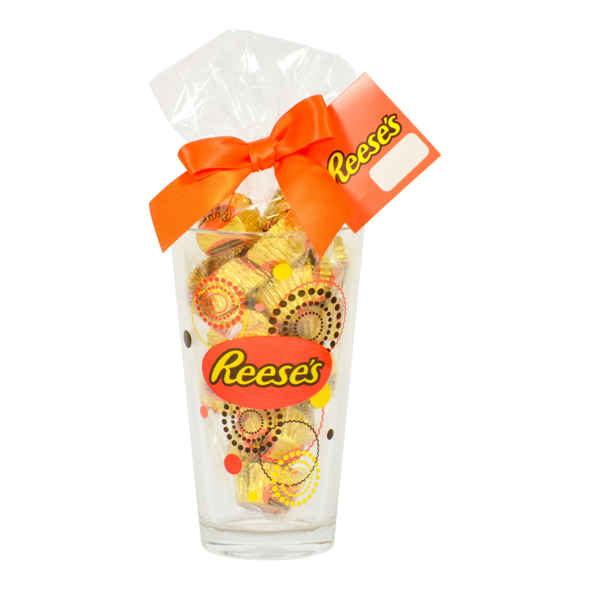 Reeses Candy 1" Glass Logo Marble With Stand 