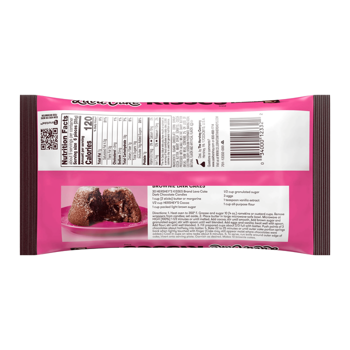 Image of Valentine's HERSHEY'S KISSES Lava Cake Chocolates, 9 oz. [9 oz. bag] Packaging