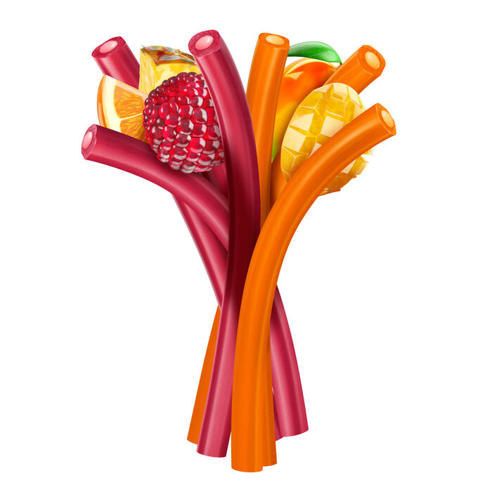 Image of JOLLY RANCHER Ropes Fruit Punch and Mango Flavored Candy Bag, 10 oz Packaging