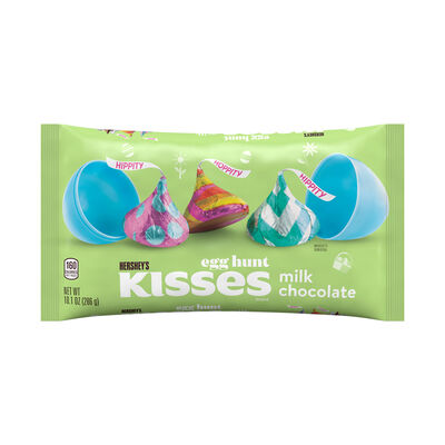 HERSHEY'S KISSES Milk Chocolate, Easter  Candy  Bag, 10.1 oz