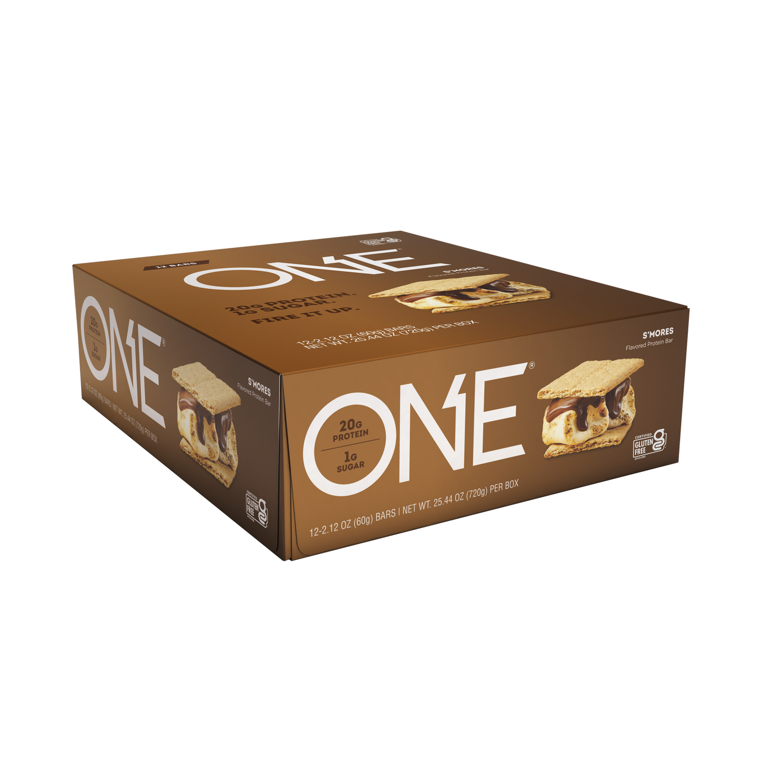 Protein Bars, S'mores, 2.12 oz Bar, 12 Bars/Box