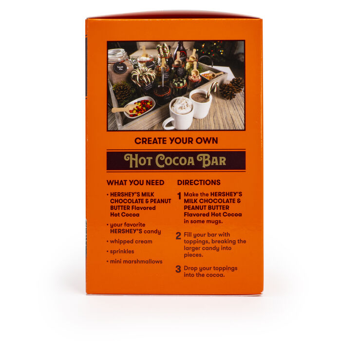 Image of REESE'S Milk Chocolate and Peanut Butter Hot Cocoa Mix, 0.88oz (6 Count) Packaging