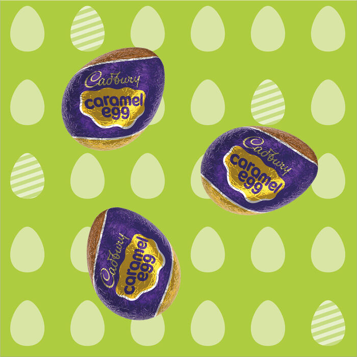 Image of CADBURY MINI Milk Chocolate Eggs with Caramel, Easter Candy Bag, 2.8 oz Packaging
