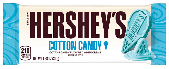 Image of HERSHEY ICE CREAM SHOPPE Salted Cotton Candy Standard Bar 1.38oz Packaging