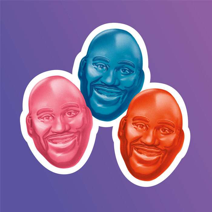 Image of SHAQ-A-LICIOUS XL GUMMIES Original Flavor Chewy Candy Bag, 6.2 oz Packaging