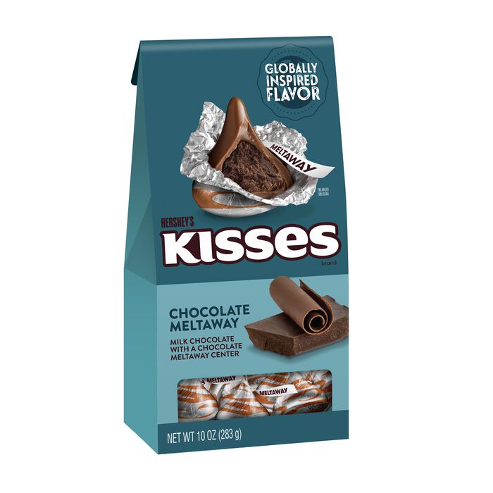 Image of HERSHEY'S KISSES Chocolate Meltaway Flavored Kisses, 10oz Pouch Packaging