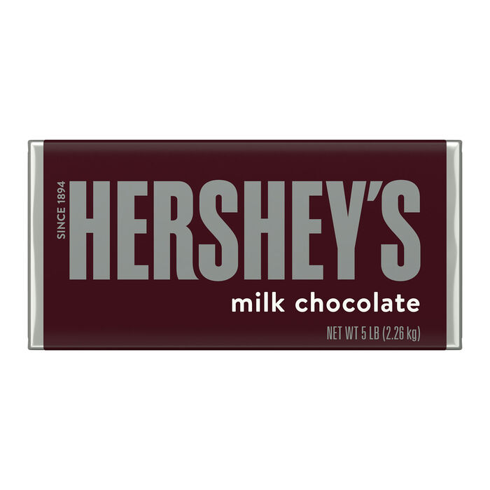 Image of HERSHEY'S World's Largest Milk Chocolate 5lb Candy Bar Packaging