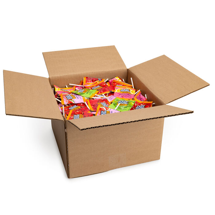 Image of JOLLY RANCHER Lollipops Assorted Flavors 5lb Bulk Box Packaging