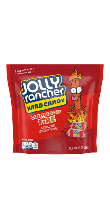 Image of JOLLY RANCHER Cinnamon Fire Candy 13 oz. pouch Packaging