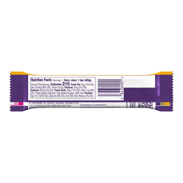 Image of CARAMELLO Milk Chocolate Standard Size 1.4oz Candy Bar Packaging