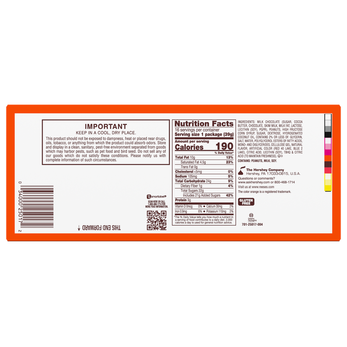 Image of REESE'S Big Cup PB&J Strawberry Milk Chocolate Peanut Butter Cups Candy Packs, 1.4 oz (16 Count) Packaging