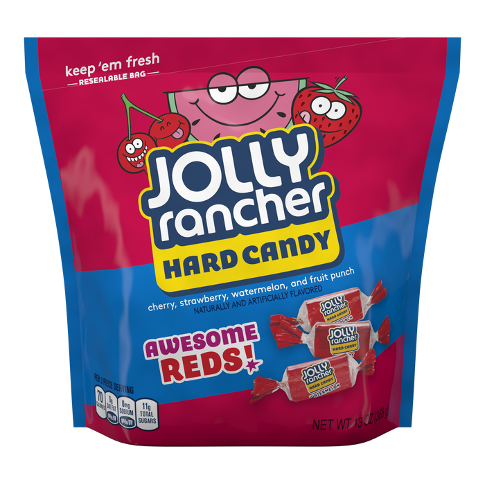 Image of JOLLY RANCHER Awesome Reds Candy 13 oz. pouch Packaging