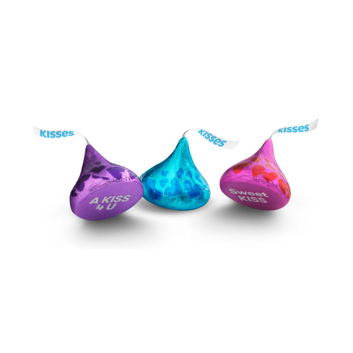 Image of HERSHEY'S KISSES Milk Chocolate, Valentine's Day, Candy Bag, 10.1 oz Packaging