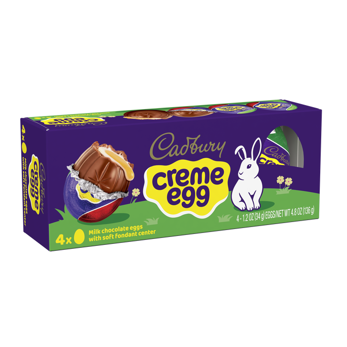Image of CADBURY CRÈME EGG Easter Milk Chocolate Eggs, 4.8 oz, 4 pack Packaging