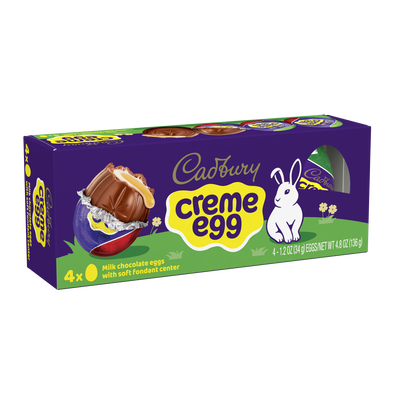 CADBURY CRÈME EGG Easter Milk Chocolate Eggs, 4.8 oz, 4 pack