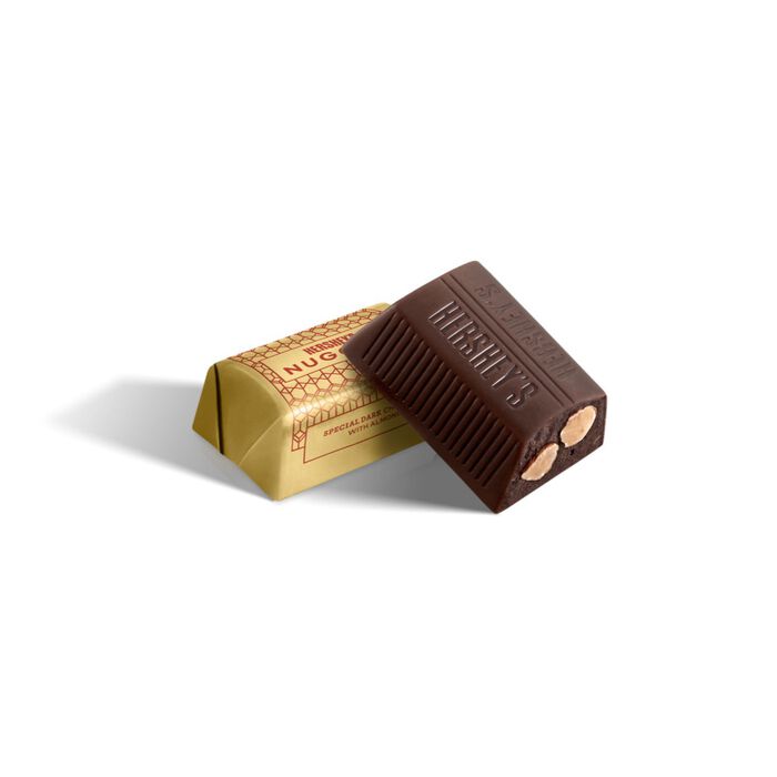Image of HERSHEY'S NUGGETS SPECIAL DARK Chocolate with Almonds Candy Share Pack, 8.6 oz Packaging