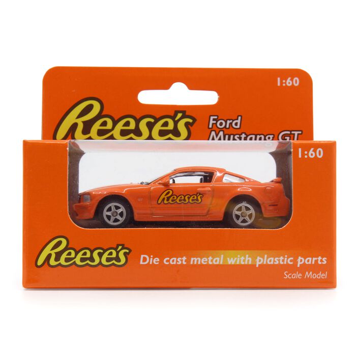 Image of REESE’S Peanut Butter Cups Ford Mustang GT Toy Car Packaging