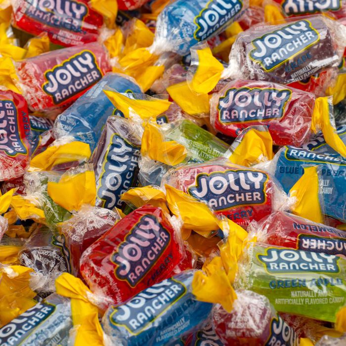 Image of JOLLY RANCHER Hard Candy Original Assorted Flavors 5lb Bulk Box Packaging