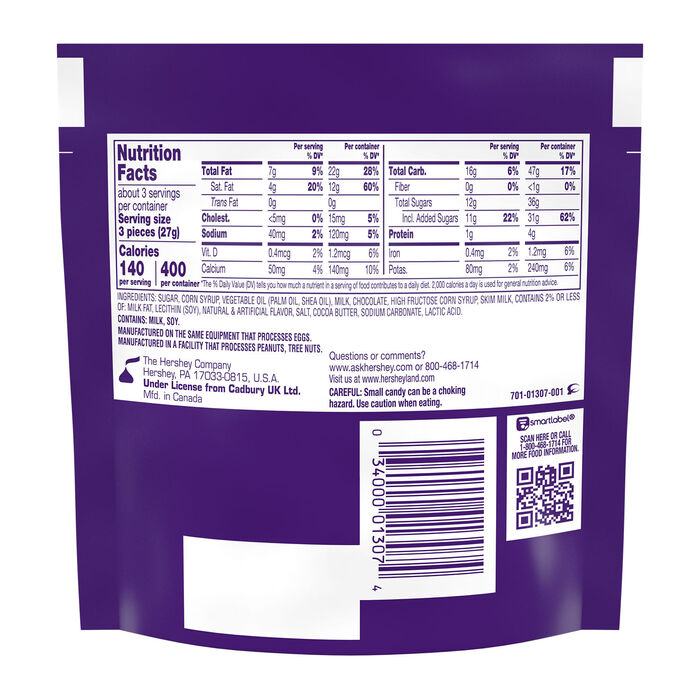 Image of CADBURY MINI Milk Chocolate Eggs with Caramel, Easter Candy Bag, 2.8 oz Packaging