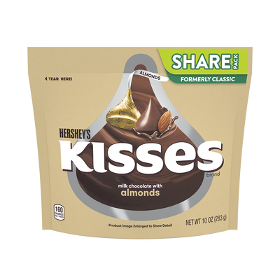 KISSES Milk Chocolates with Almonds