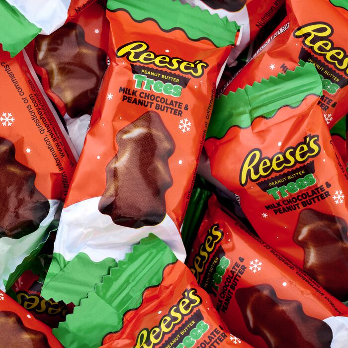 Image of Holiday REESE'S Peanut Butter Trees Gift Box Packaging