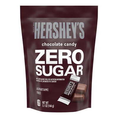 HERSHEY'S ZERO Milk Chocolate Miniatures 5.1oz Candy Bag