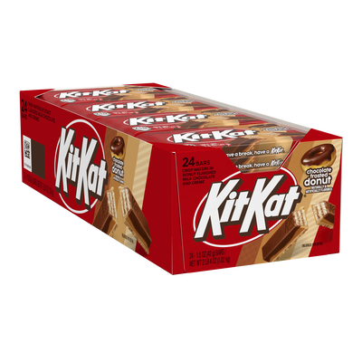 KIT KAT® Chocolate Frosted Donut Wafer Candy Bars, 1.5oz (24 Count)