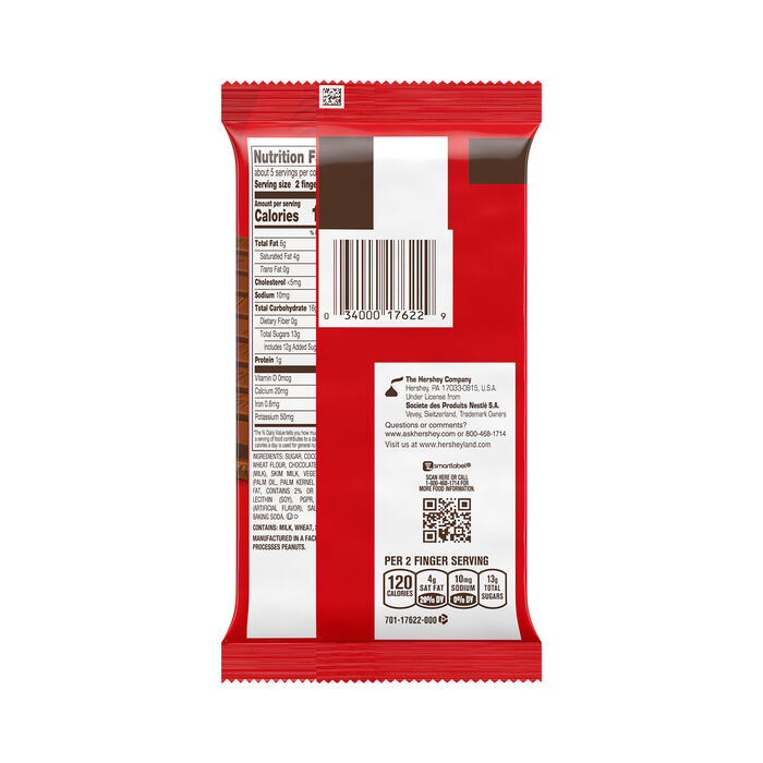 Image of KIT KAT® Milk Chocolate Wafer XL Candy Bar, 4.3 oz (10 Pieces) Packaging