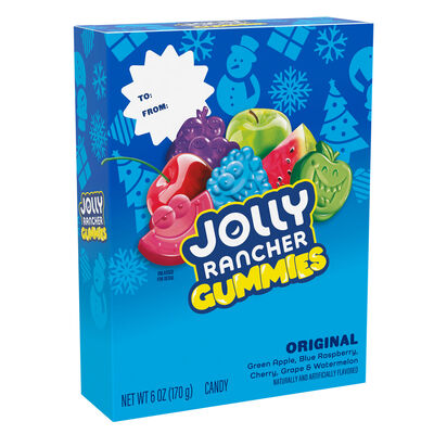 JOLLY RANCHER Original Fruit Flavored Gummies, Christmas Candy Gift Box, 6 oz