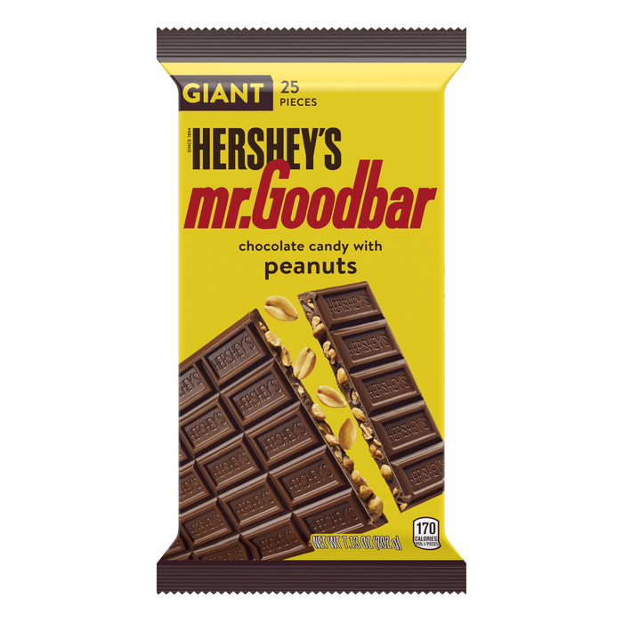 Image of MR. GOODBAR Milk Chocolate with Peanuts Giant Bar 7.13 oz. Packaging