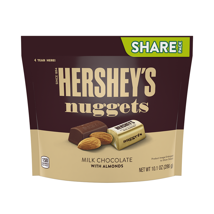 Image of HERSHEY'S NUGGETS Milk Chocolate with Almonds Packaging