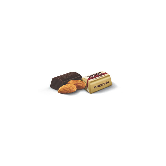 Image of HERSHEY'S NUGGETS SPECIAL DARK Chocolate with Almonds 10.1oz Candy Bag Packaging