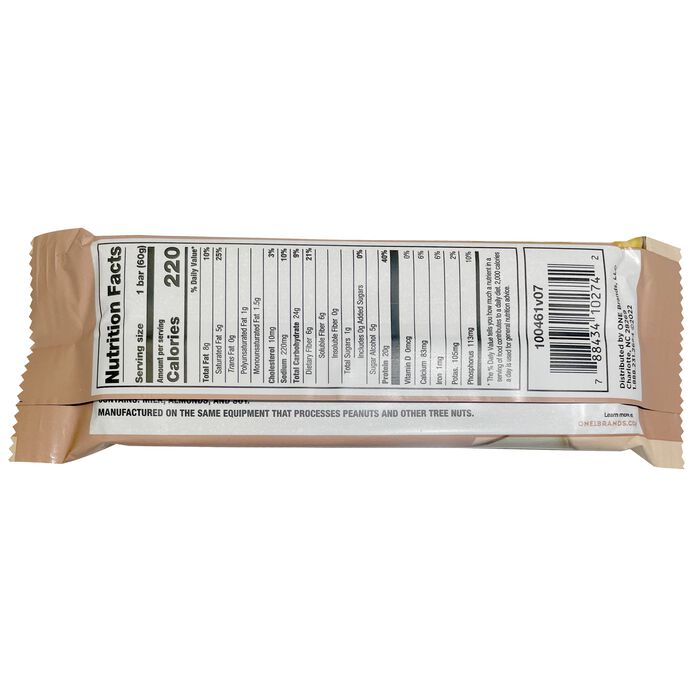 Image of ONE Coffee Shop Vanilla Latte Flavored Caffeinated Protein Bars, 2.12 oz (12 Count) Packaging