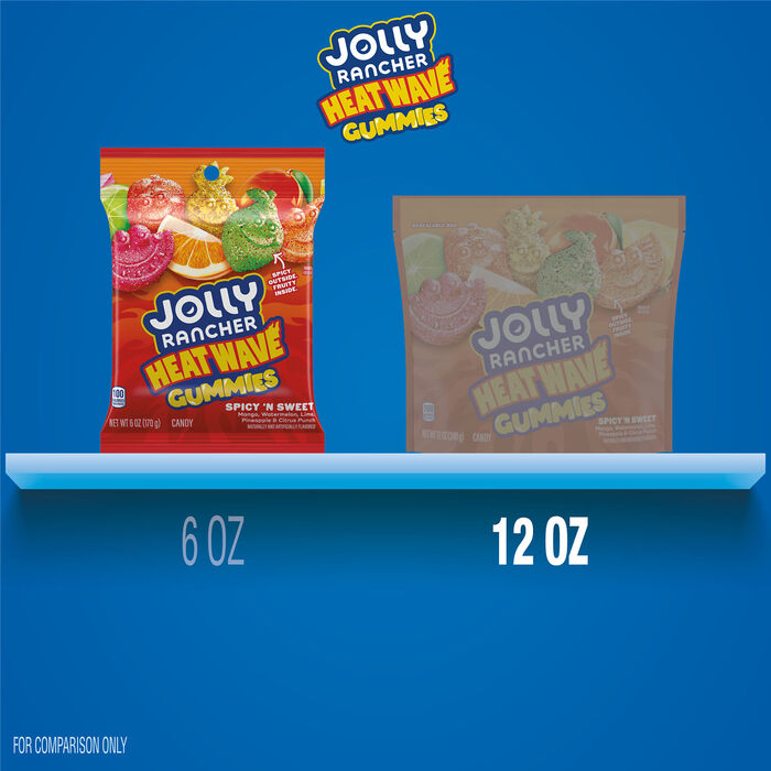 Image of JOLLY RANCHER Heat Wave Spicy &lsquo;n Sweet Assorted Fruit Flavored Gummies, 6 oz Packaging
