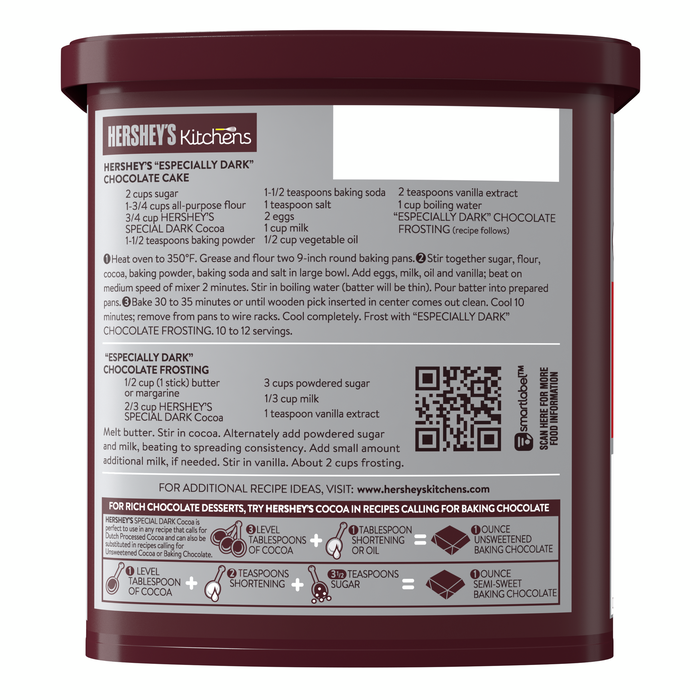 Image of HERSHEY'S Special Dark Cocoa - 8 oz. Packaging