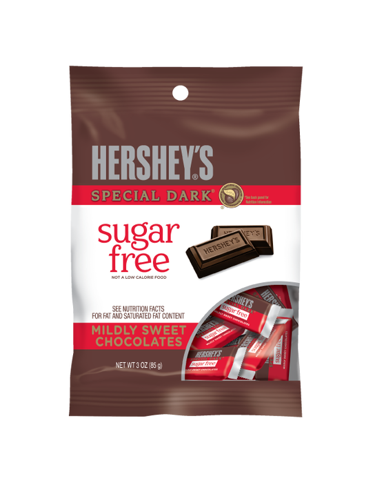 Image of HERSHEY'S SPECIAL DARK Sugar Free Candies Packaging