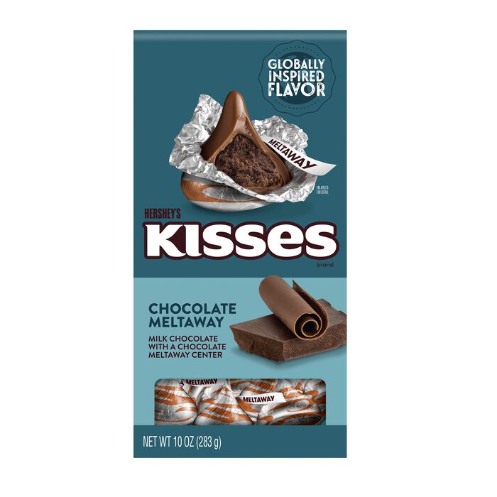Image of HERSHEY'S KISSES Chocolate Meltaway Flavored Kisses, 10oz Pouch Packaging
