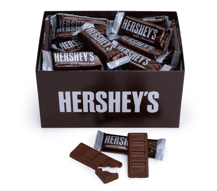 Image of HERSHEY'S Milk Chocolate Snack Size Gift Box 32 oz. Packaging